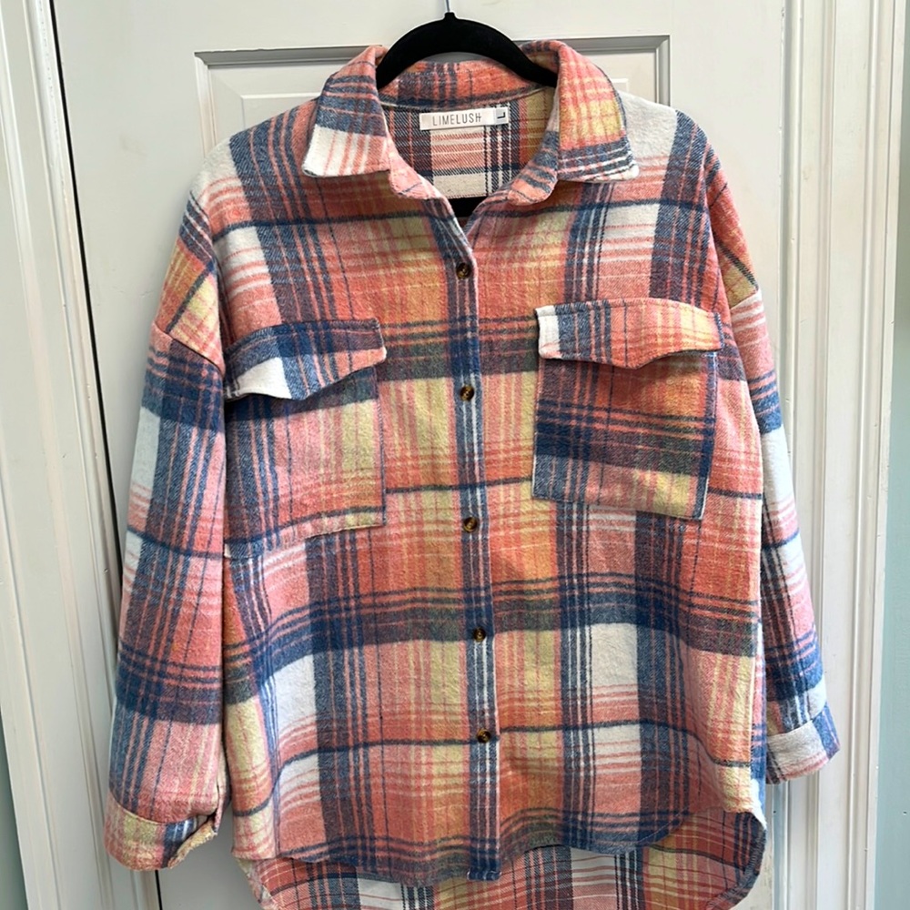 NWOT Lime Lush Shacket- L